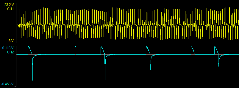 Oszi Waveform Analyzer - OWON VDS1022 multiple frames